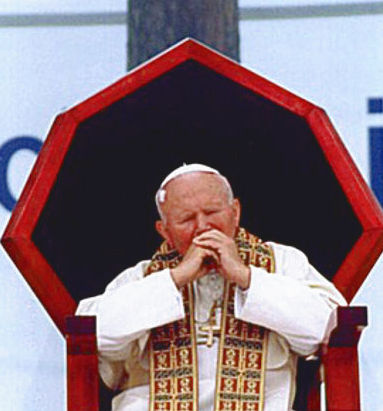 Jan Paweł II w Sosnowcu (wideo)