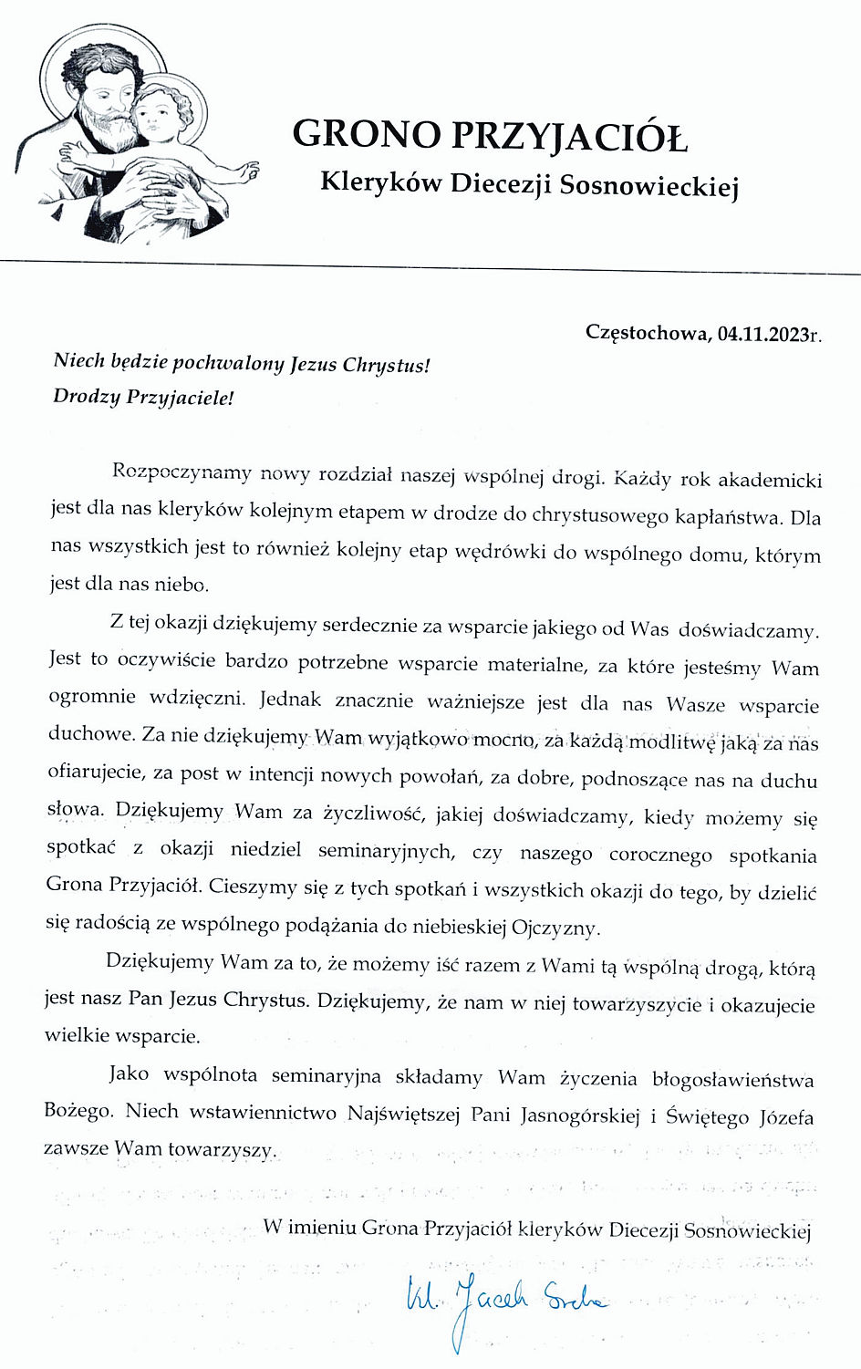 List z Seminarium