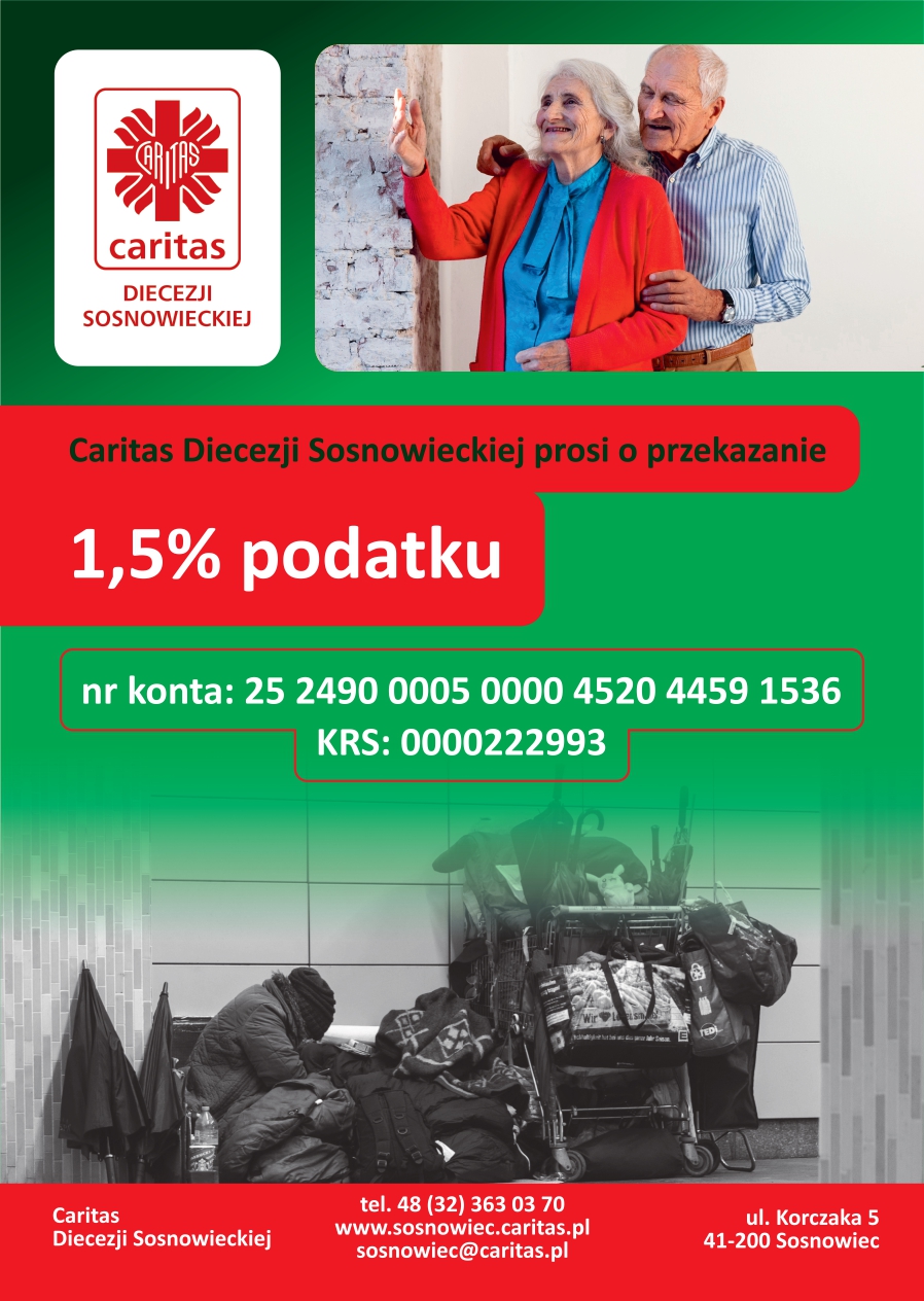 1,5% na Caritas Sosnowiec