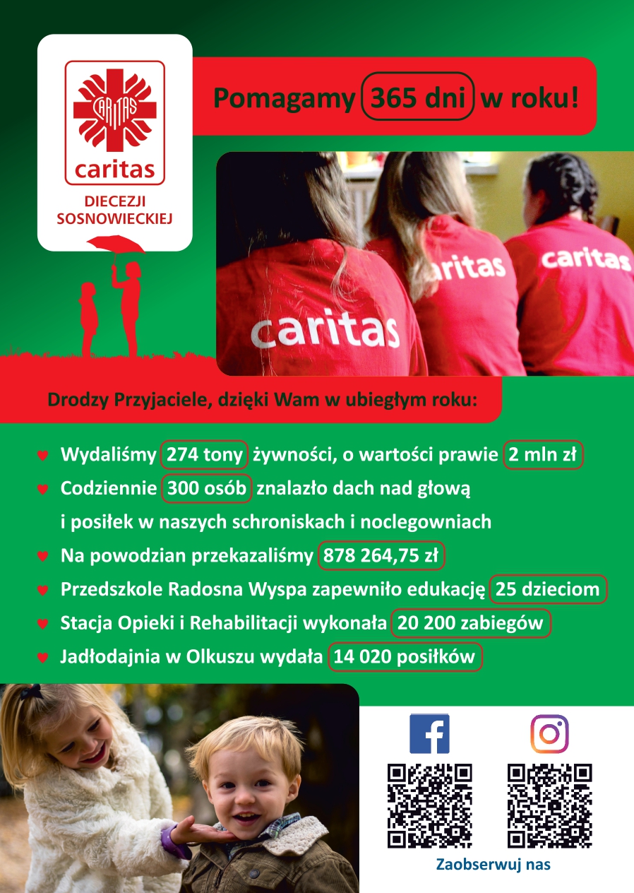 1,5% na Caritas Sosnowiec