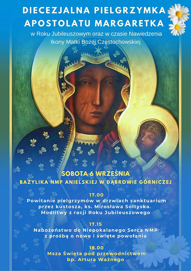 Margaretki będą pielgrzymować Margaretki będą pielgrzymować