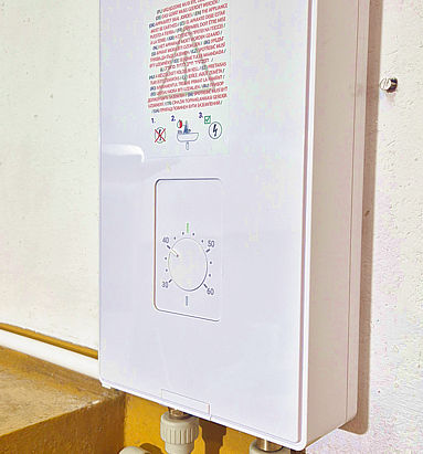 Ciepła woda w kościele