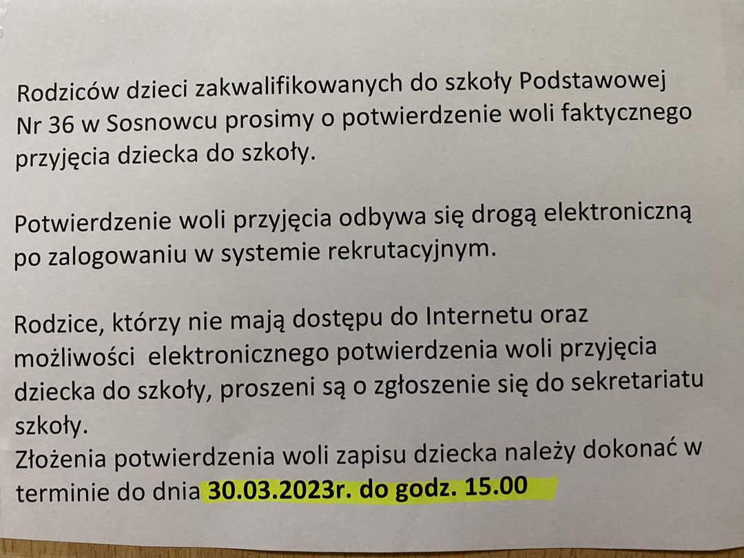 SP36 w Juliuszu informuje...